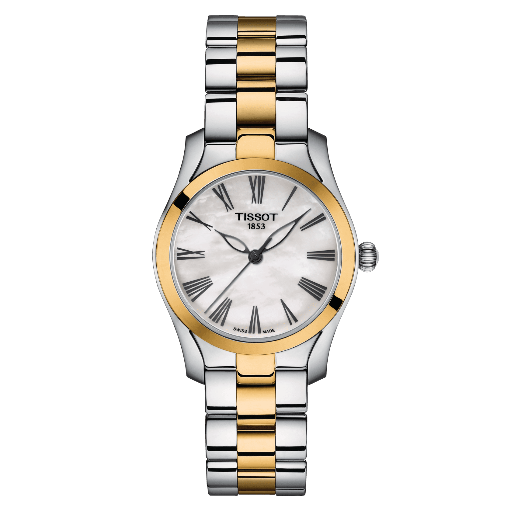 Tissot T-Wave Two-Tone Stainless Steel Mother-Of-Pearl Dial Quartz (T112.210.22.113.00)