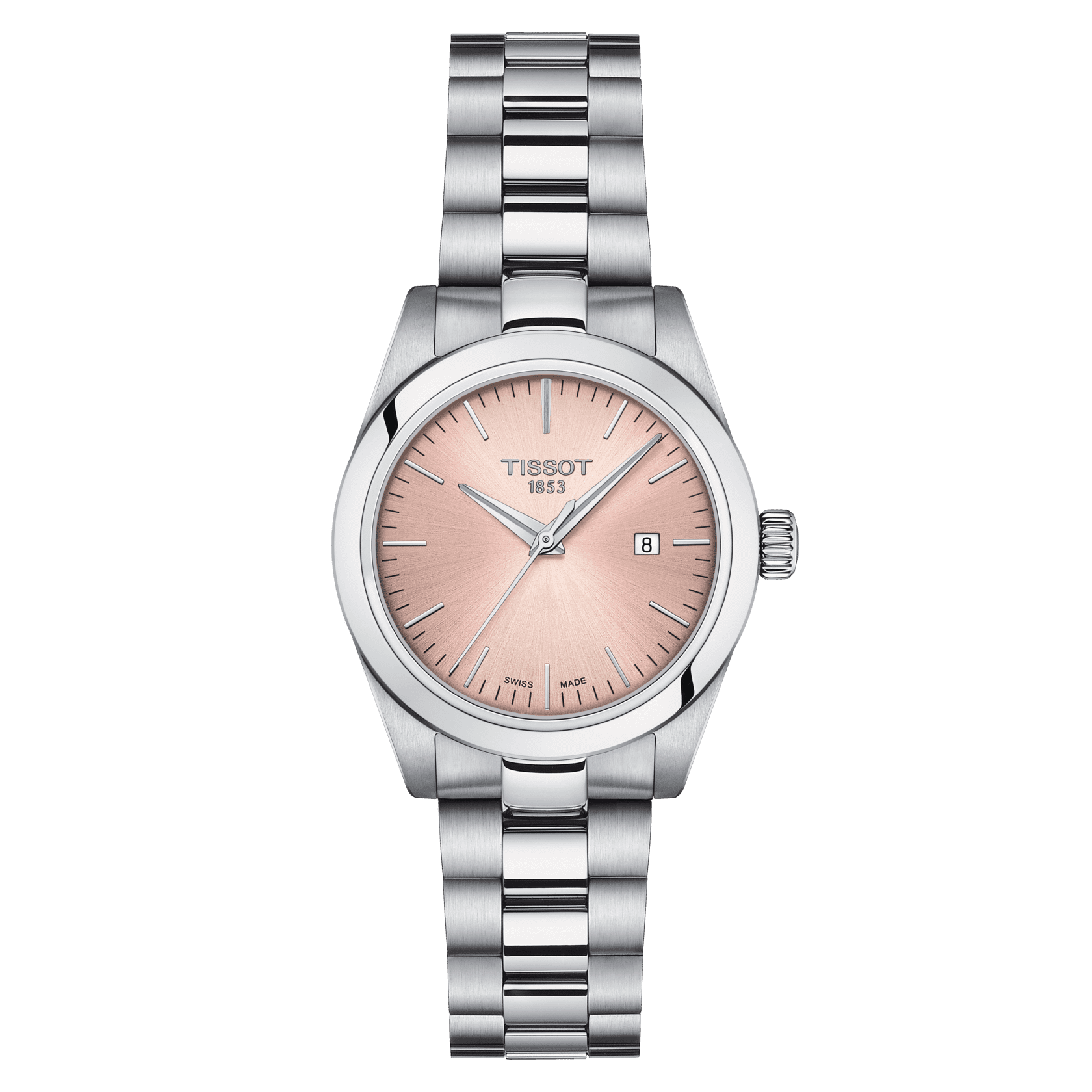 TISSOT T-MY LADY(T132.010.11.331.00)
Case:                               29Mm/ 316L Stainless Steel Case
Crystal:                             Domed Scratch-Resistant Sapphire Crystal
Movement:                      Swiss Quartz/Eta F03.111
Functions:
